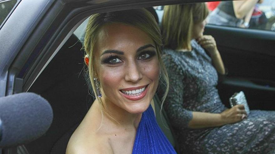 Edurne llega a la boda de Risto y Laura Escanes