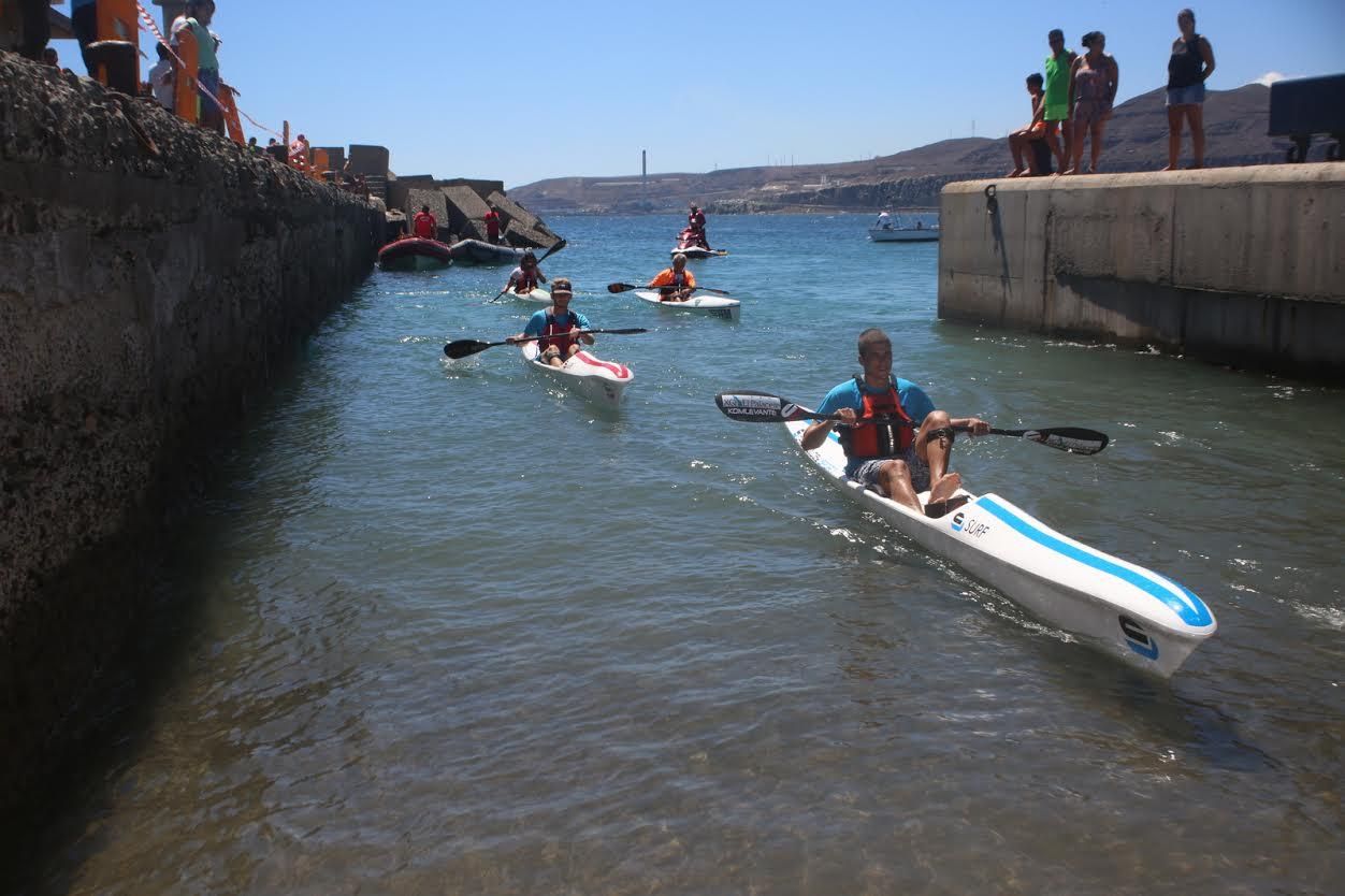 Travesía a nado La Laja-San Cristóbal. (ALEJANDRO RAMOS)