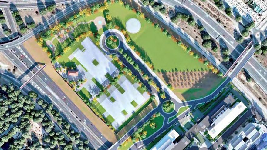 Las monjas adoratrices proponen levantar 36.000 m2 de oficinas sobre la histórica Finca de los Almendros de Madrid