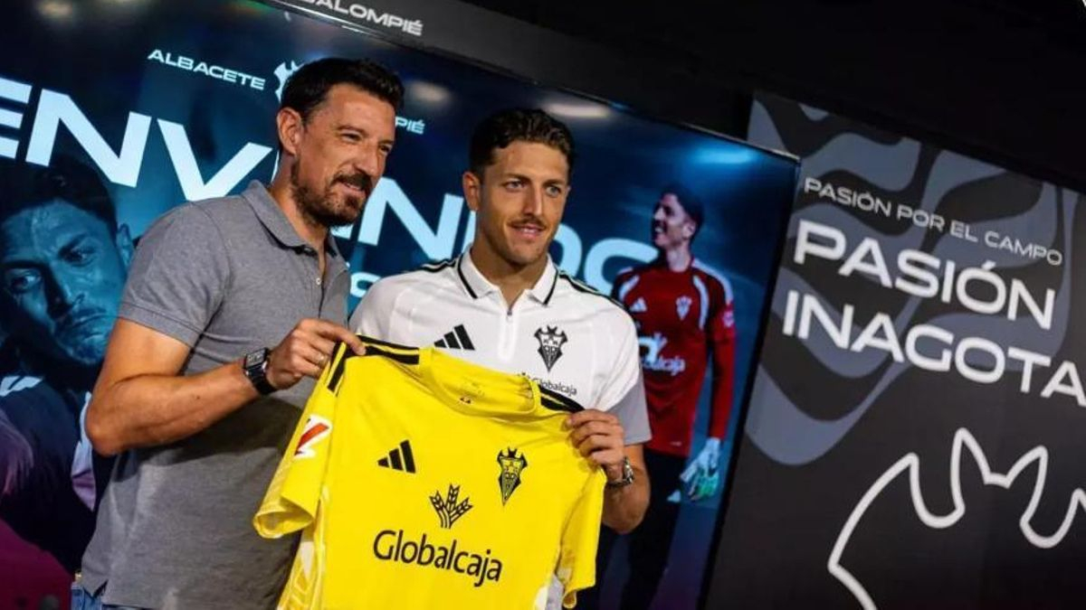 Carlos Marín, en su presentación con el Albacete