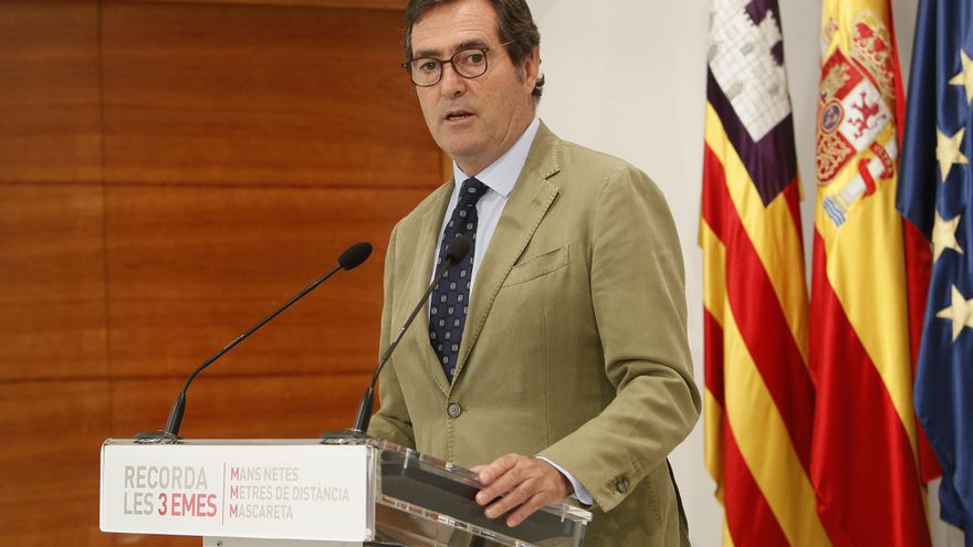 El presidente de la CEOE, Antonio Garamendi.