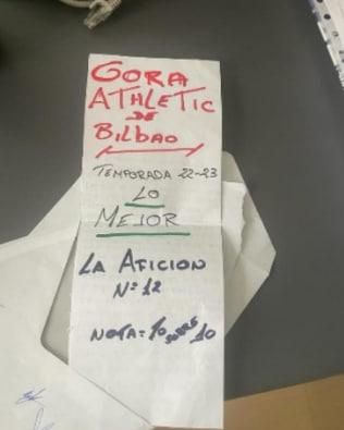 Voto de ánimo al Athletic
