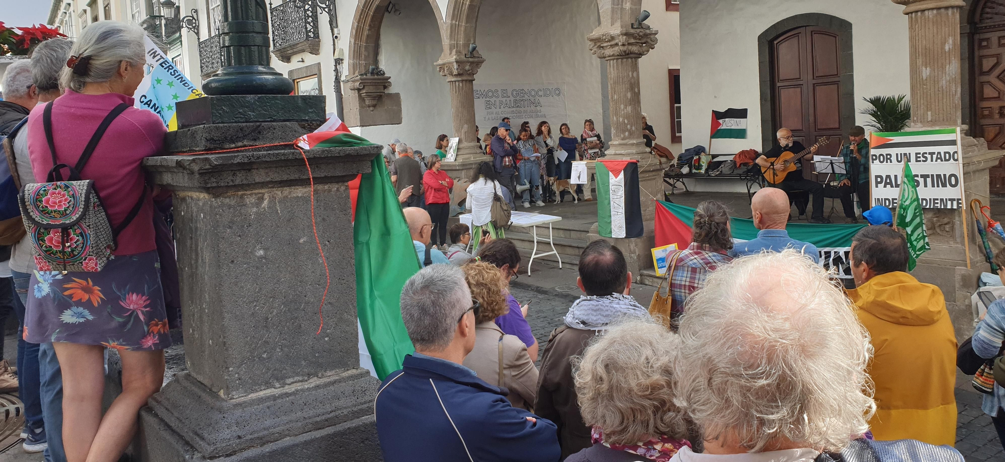 Concentración de apoyo al pueblo palestino. LA PALMA AHORA