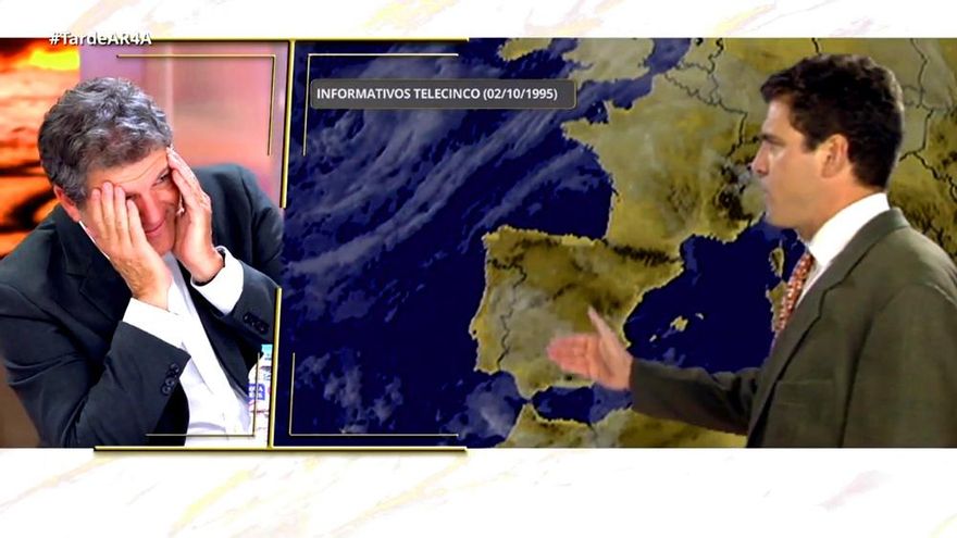 Ana Rosa se reencontró con Mario Picazo y lo ruborizó con su primera vez en 'El Tiempo' de Telecinco hace 30 años