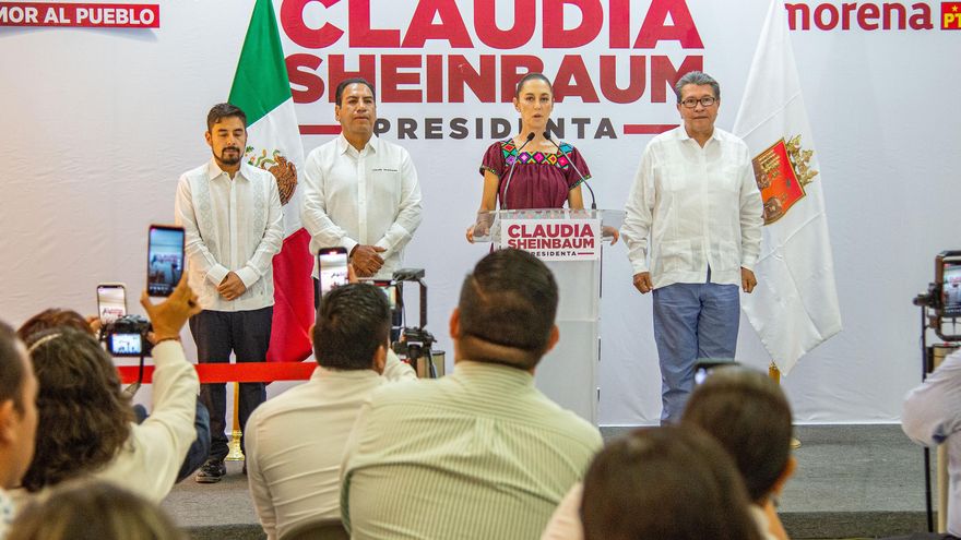 Sheinbaum ofrece una atención "distinta" a la migración con un proyecto en la frontera sur