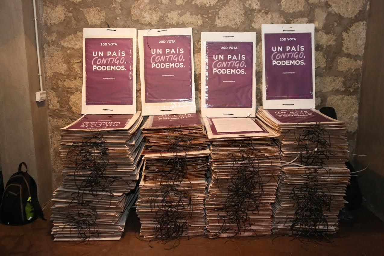 Acto de arranque de campaña electoral de Podemos.