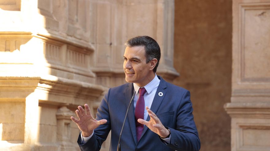 El presidente del Gobierno, Pedro Sánchez,