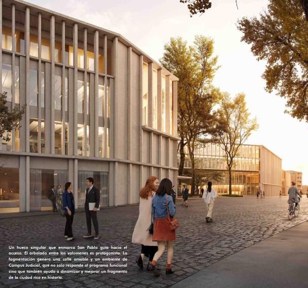 Imagen renderizada del futuro Campus de la Justicia de Valladolid.