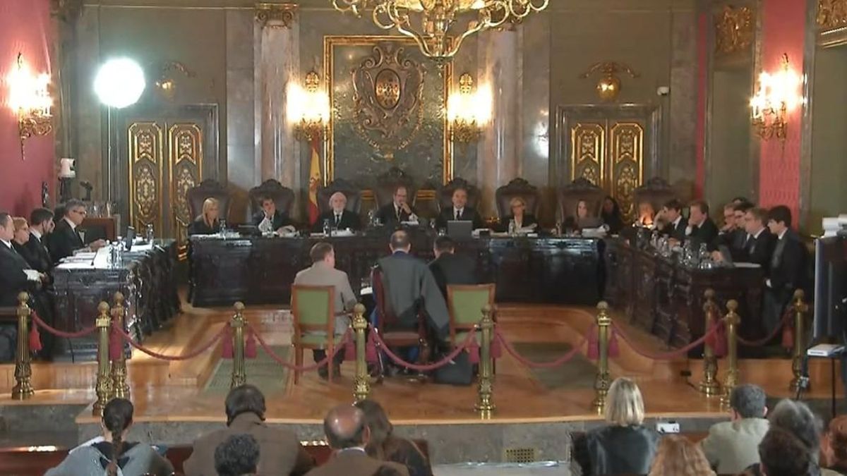 Un momento de la declaración de los agentes de la UCO ante el Supremo