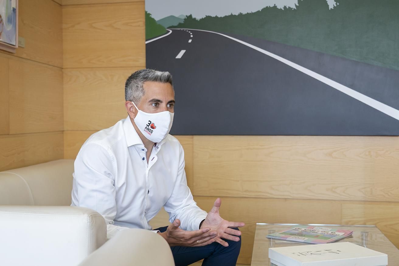 Zuloaga responde las preguntas de elDiario.es en la sede del Gobierno.