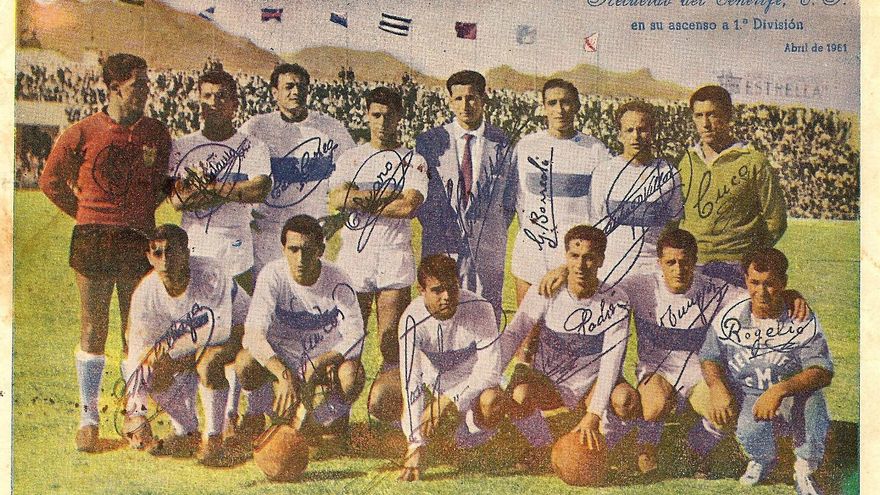Formación del CD Tenerife de la temporada 60/61.
