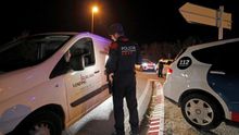 Control de acceso en Igualada, población ya confinada