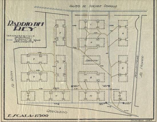 Plano del Barrio Obrero, de 1927.