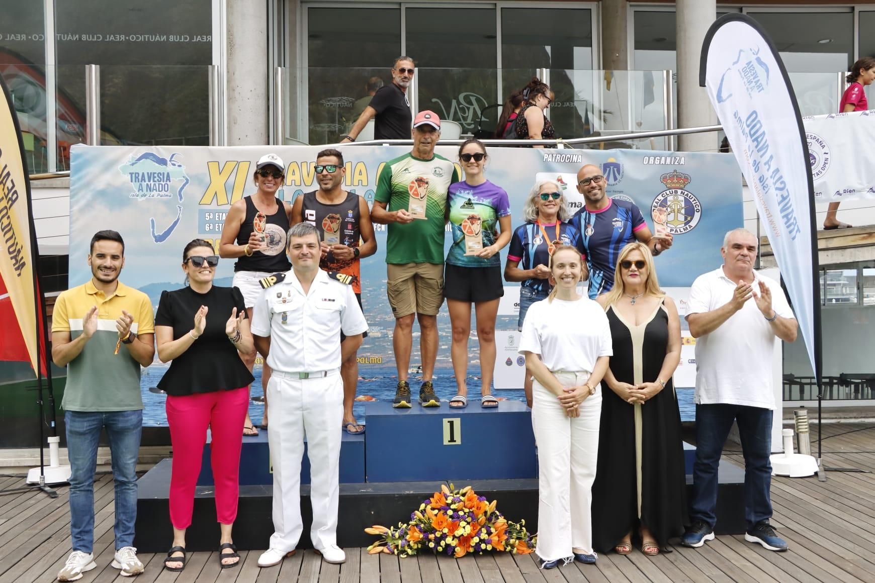 Podium general de 7 km.