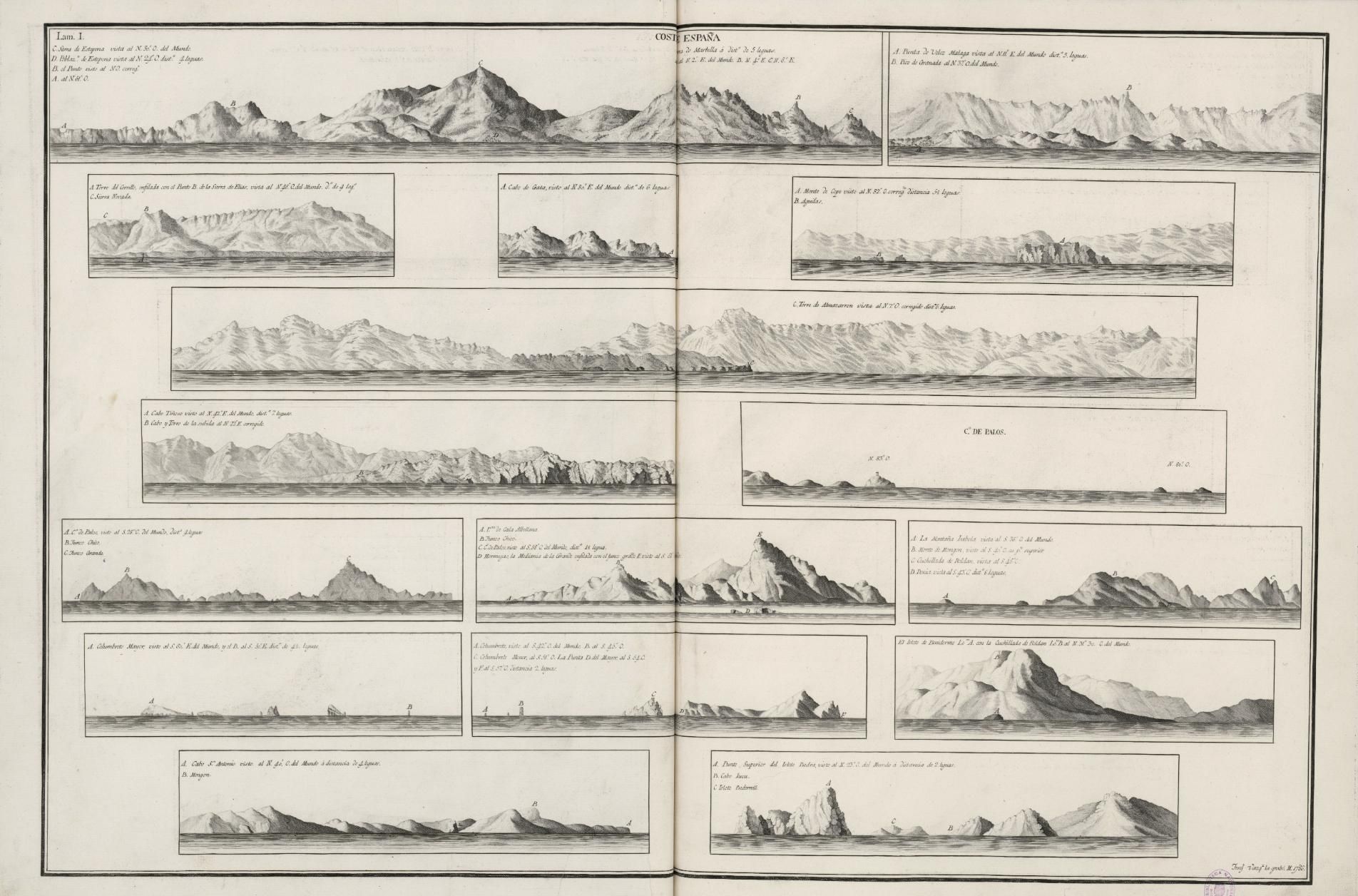 Ejemplo de los relieves que cartógrafos como el mallorquín sabían representar hace prácticamente dos siglos y medio gracias a la formación ilustrada que recibieron durante el reinado de Carlos III.