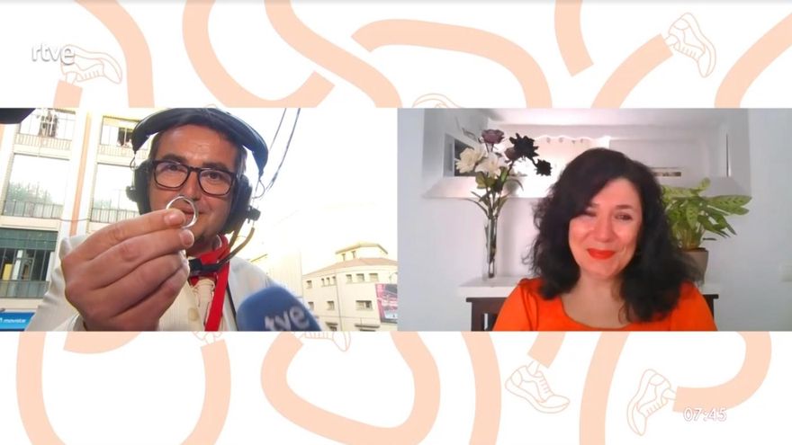 Pedida de mano en directo de un cámara de los Sanfermines en TVE a su pareja