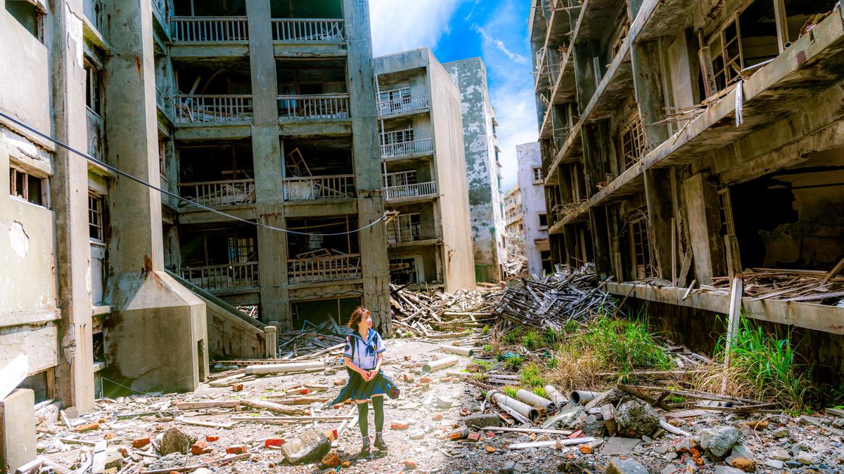 Hashima, también conocida como Gunkanjima, es una isla fantasma que está en Japón.