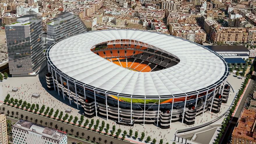 El Valencia CF obtiene la financiación para acabar el nuevo estadio: 237 millones en emisión de bonos y 85 de crédito sobre Mestalla
