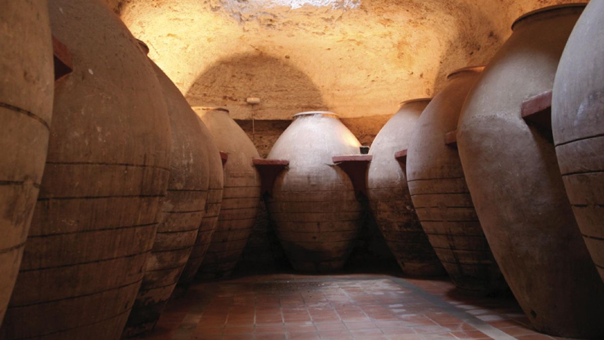 Interior de una de las cuevas subterráneas.
