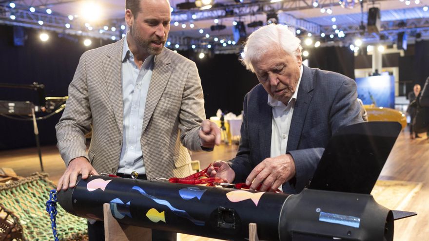 El príncipe Guillermo y David Attenborough lanzan un llamado por los océanos en un vídeo