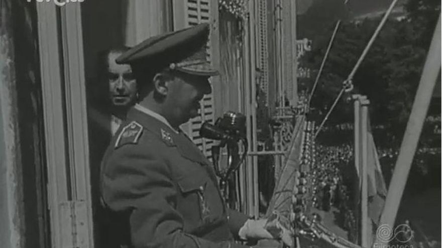 Visita de Franco a Santa Cruz de Tenerife en 1950. (Filmoteca española, RTVE)