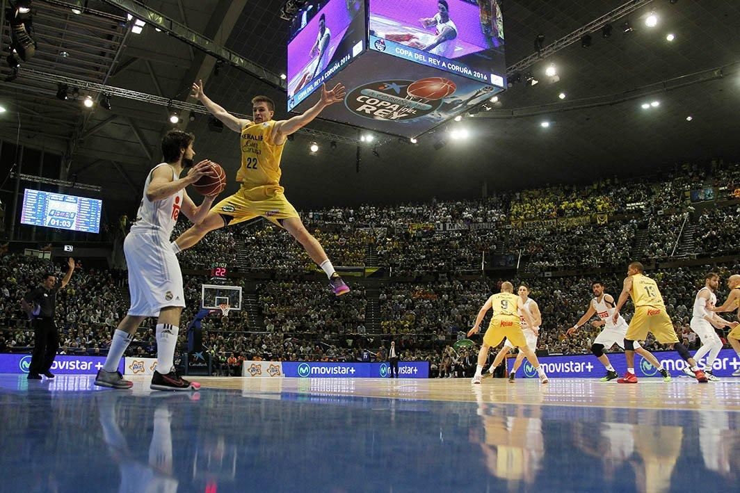 Partido de la final de la Copa del Rey 2016 entre el Herbalife Gran Canaria y el Real Madrid. ACB.