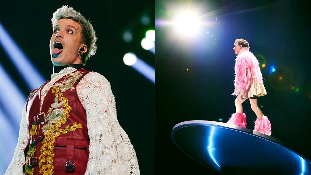 Baby Lasagna (Croacia) y Nemo (Suiza) en sus ensayos para Eurovisión 2024