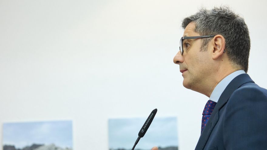 El ministro de la presidencia, Relaciones con las Cortes y Memoria Democrática, Félix Bolaños, en una imagen de archivo.