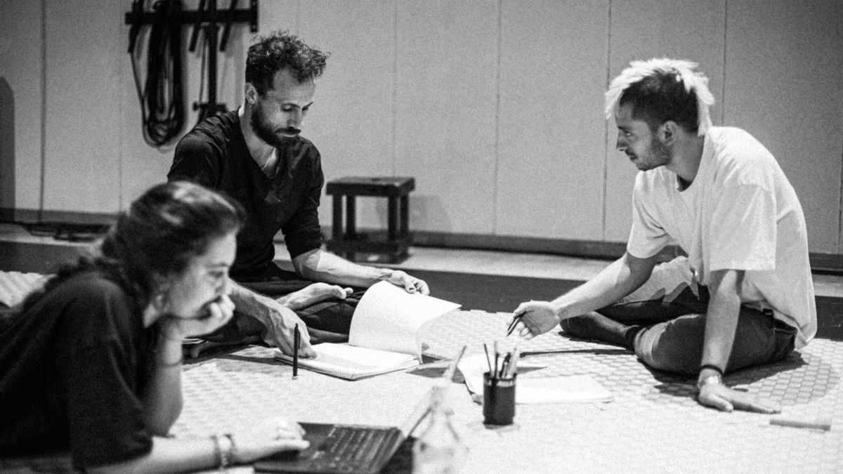 Un momento de los ensayos de 'Gula'