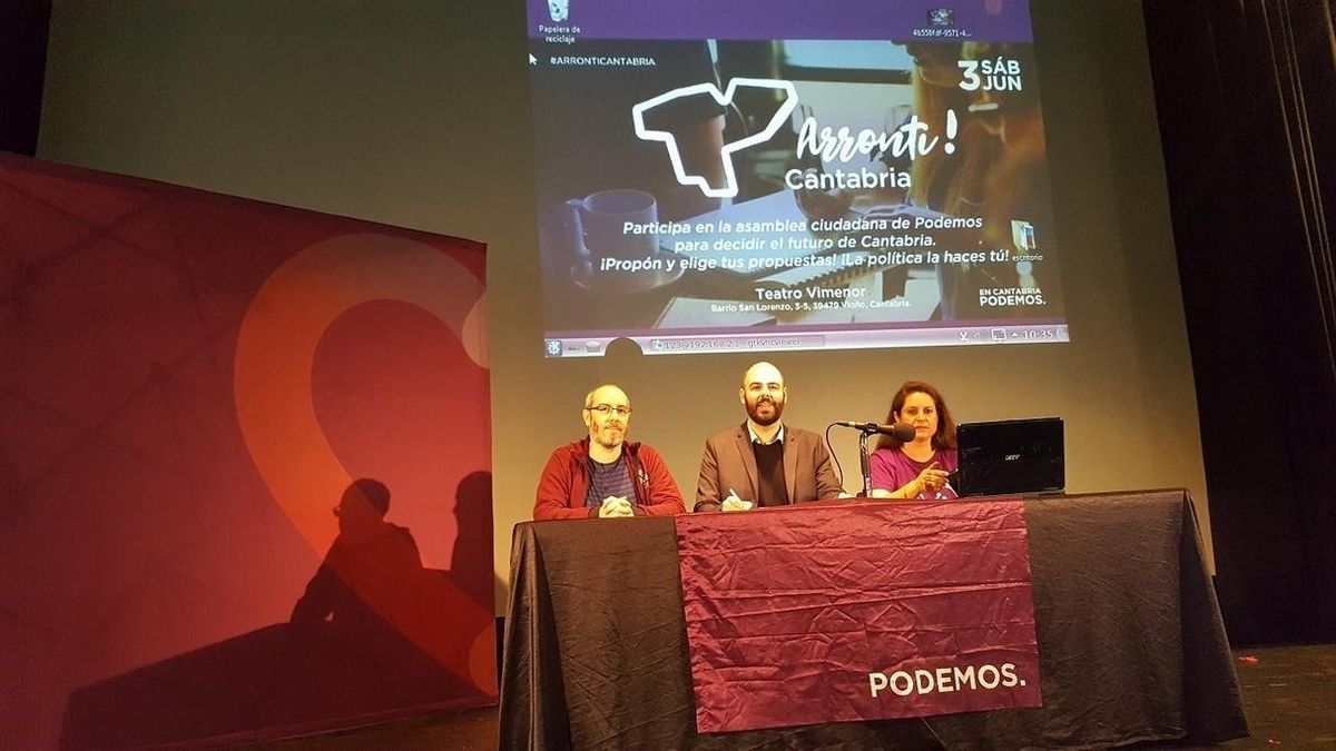 Podemos Cantabria quiere impulsar un proyecto popular para ser alternativa de gobierno en 2019