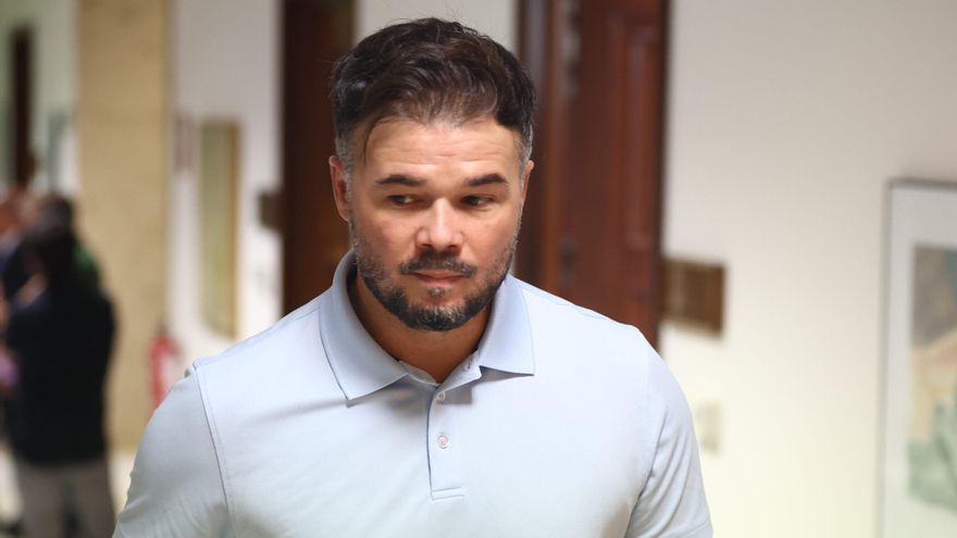 El portavoz de Esquerra Republicana (ERC) en el Congreso, Gabriel Rufián.