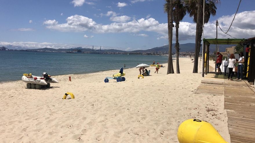 Playa de Palmones en Los Barrios (Cádiz).