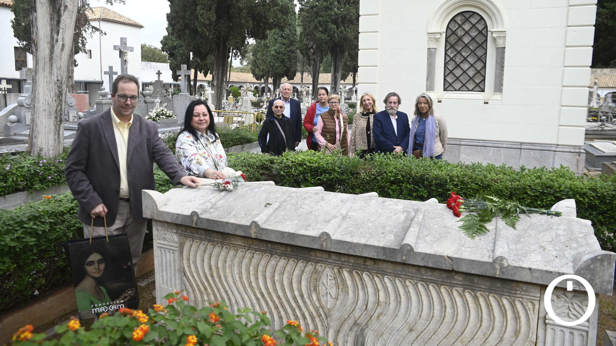 Concentración de pintores y la asociación pro casa museo Julio Romero de Torres