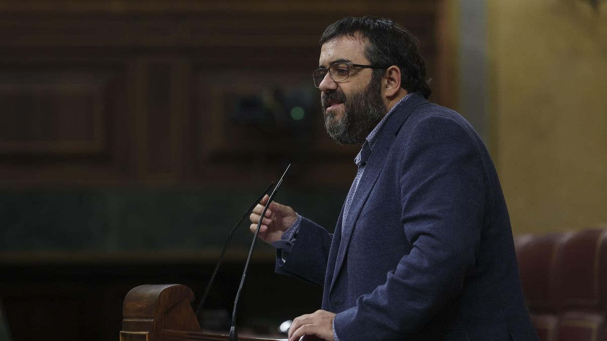 Vicenç Vidal en el pleno del Congreso.