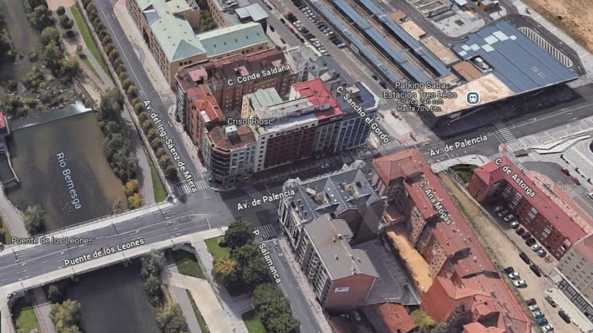 Vista aérea del cruce que será rotonda en los próximos meses.