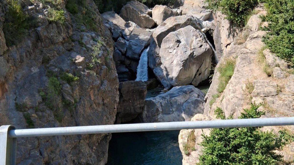 Zona donde se ha encontrado el cuerpo sin vida del turista norteamericano