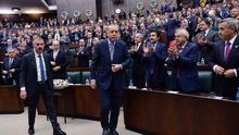 El presidente turco, Recep Tayyip Erdogan, durante la sesión ante el Parlamento celebrada este martes.