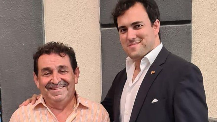 El diputado nacional Manuel Mestre y el candidato Rafael Ramos.