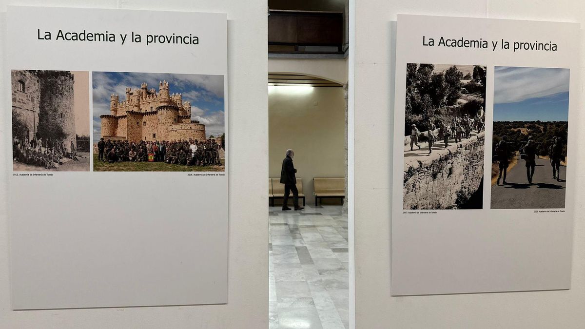 Paneles de la exposición del 175 aniversario de la Academia de Infantería de Toledo