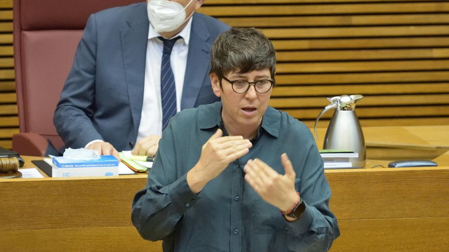 Pilar Lima durante el debate de política general.