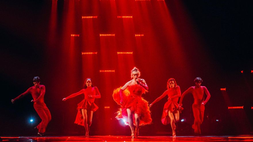 Mimicat (Portugal) en su primer ensayo en Eurovisión 2023