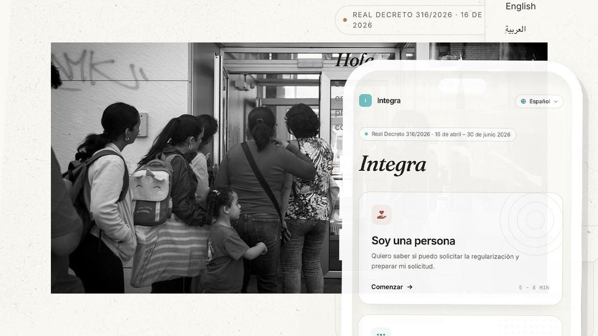 La web 'Integra', una herramienta creada por una cooperativa catalana para facilitar el proceso de la regularización