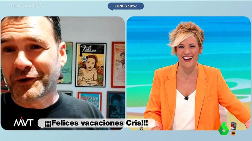 Iñaki López sorprendió a Cristina Pardo en el cierre de 'Más vale tarde': "Feijóo no sé, pero tú y yo volvemos en septiembre"
