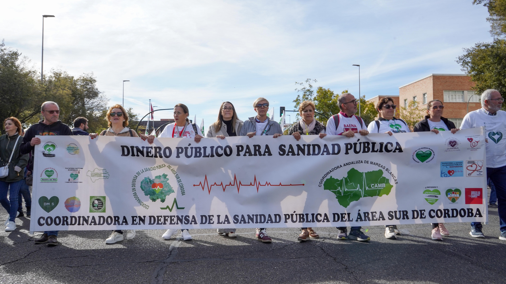 Manifestación en defensa de la sanidad pública