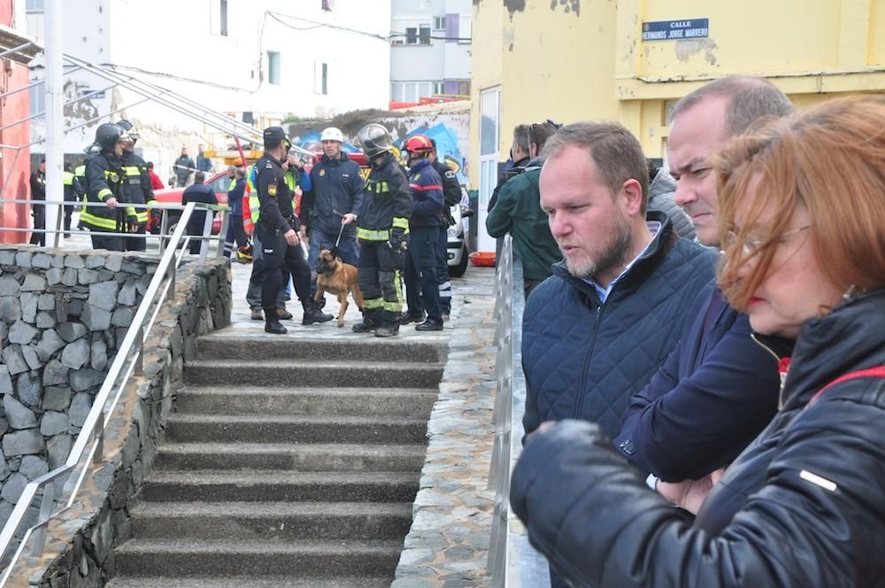 Derrumbe en La Isleta.