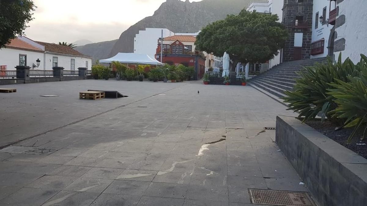 Imagen de archivo de la Plaza Santo Domingo de Santa Cruz de La Palma.
