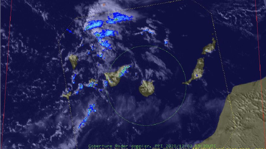 Infografía de la situación meteorológica actual en Tenerife