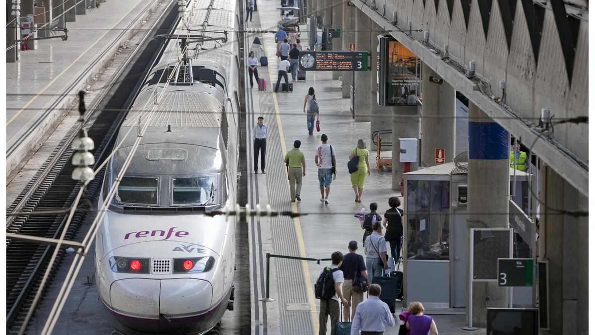 Imagen de archivo de un tren Ave de Renfe en Madrid. EFE/ Antonio Ruiz del Árbol.