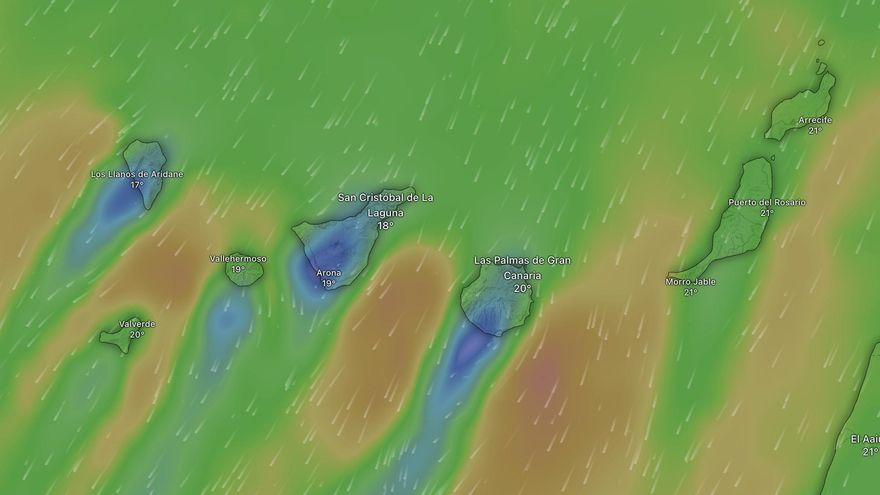 Activados avisos amarillos en cinco islas de Canarias este fin de semana