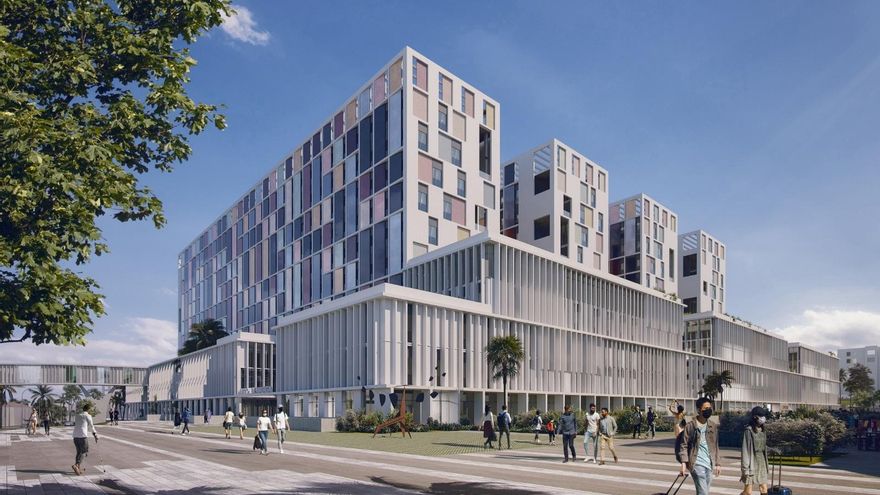 Recreación virtual de cómo será el tercer hospital de Málaga.